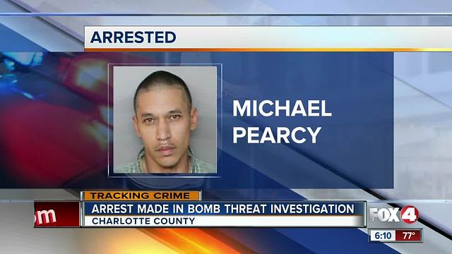 Man arrested in connection to school bomb threat in Charlotte County