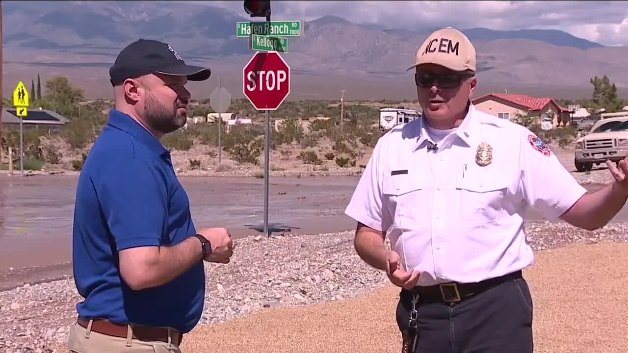 Pahrump residents deal with flooding on heels of tropical storm system