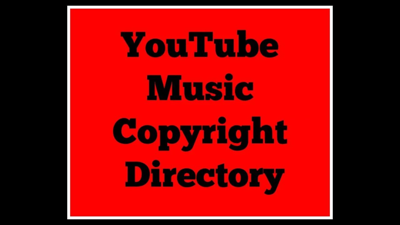 Youtube Music Directory Provides Copyright Info