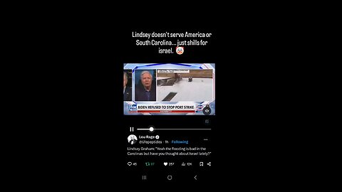 Lindsey Graham shilling for israel during Hurricane Helene disaster