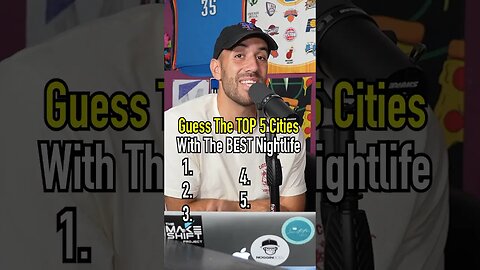 Guess the TOP 5 US CITIES with the BEST NIGHT LIFE!! #shorts #cities #nightlife #top5