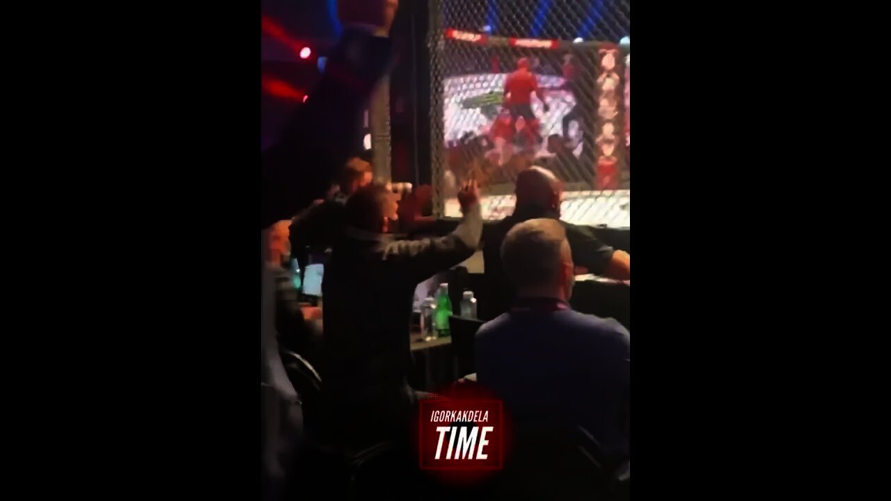 Khabib Nurmagomedov reaction to Fedor Emelianenko's KO win vs Tim Johnson at Bellator 269