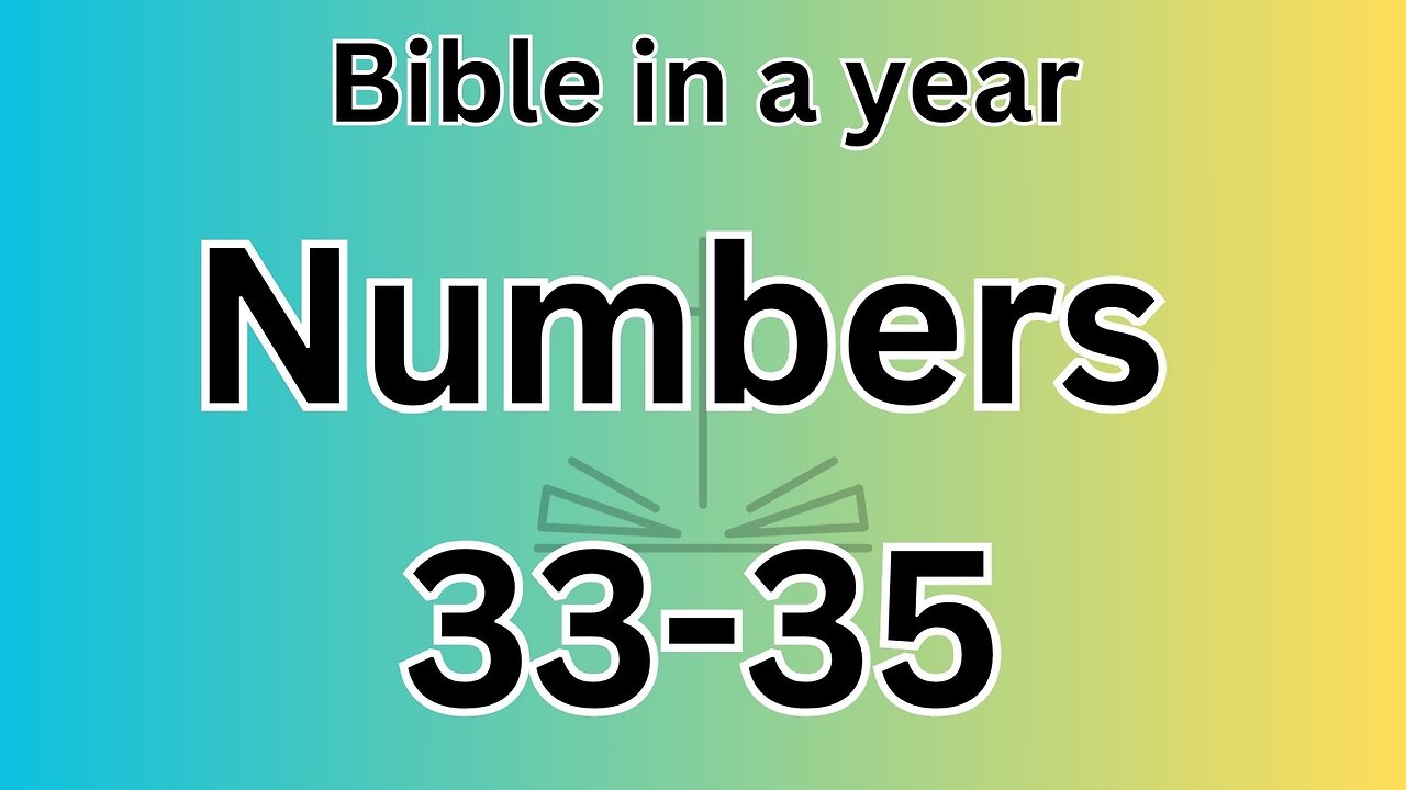 Numbers 33-35