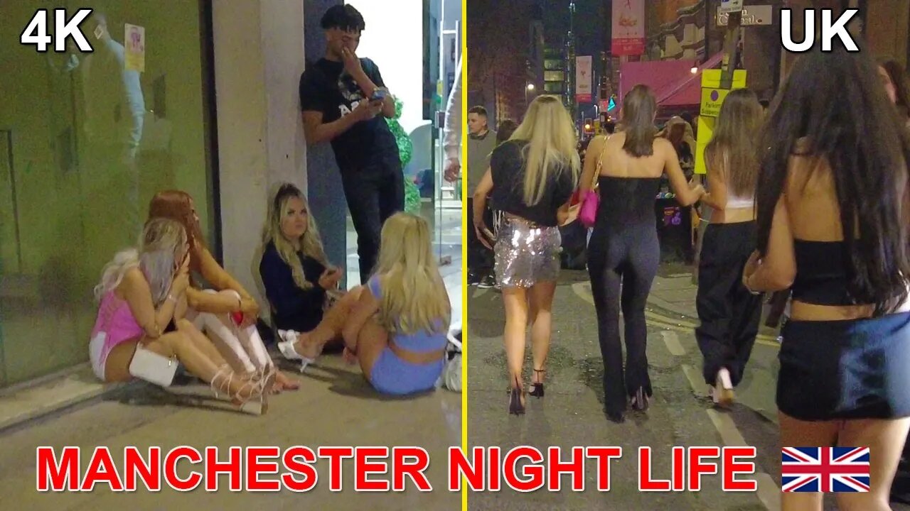 Manchester by night 14.03.2023 #manchester #walkingtour #nightlife #fridaynight #ladiesfashion