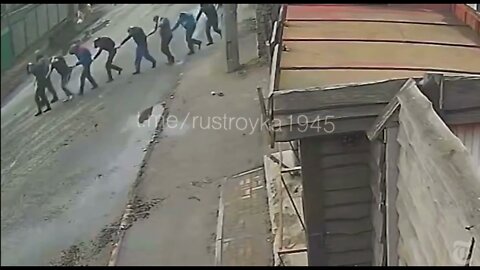 A new video was found all of a sudden by the Kiev/US propaganda machine of "people being led to execution" in Bucha