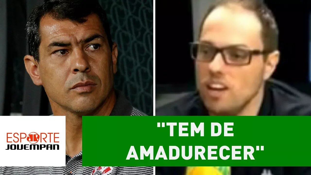 Carille ignora coletiva, e repórter DISPARA: "tem de amadurecer"