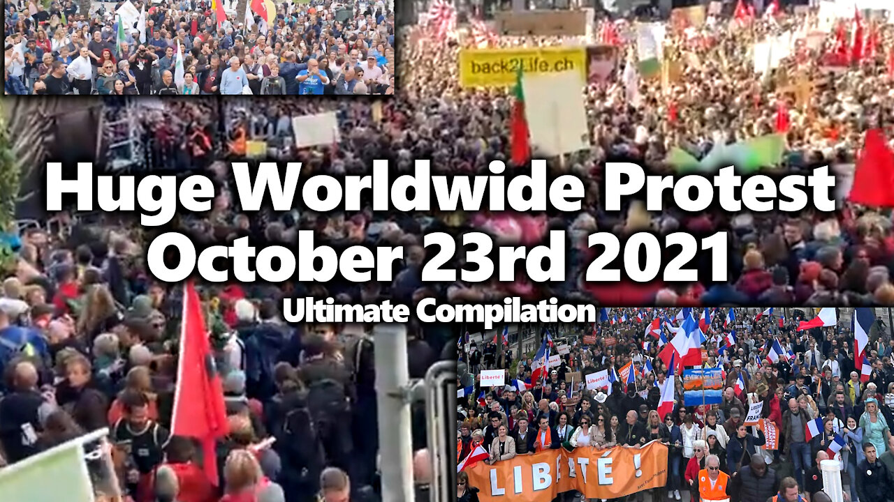 Massive Worldwide Freedom Rally Compilation: France, Italy, Switzerland, Australia, USA & MORE