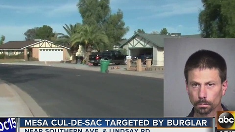 Man busted after allegedly breaking into Mesa homes