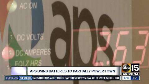 APS using batteries to help power community