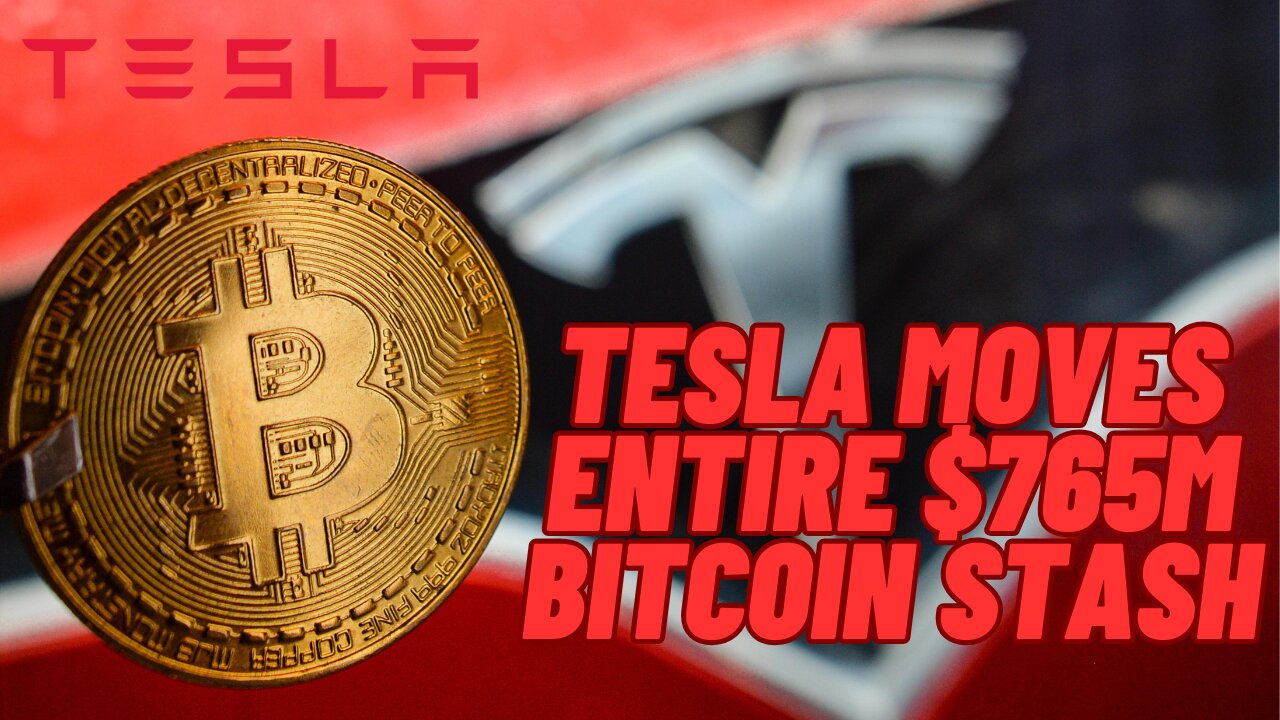 Tesla moves entire $765M Bitcoin stash