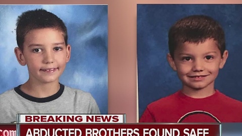 Abducted brothers found safe