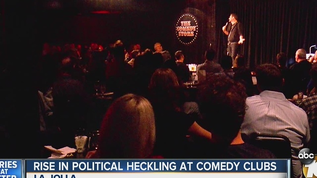 Rise in political heckling at comedy clubs