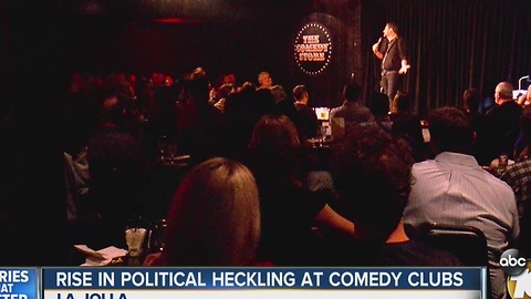Rise in political heckling at comedy clubs