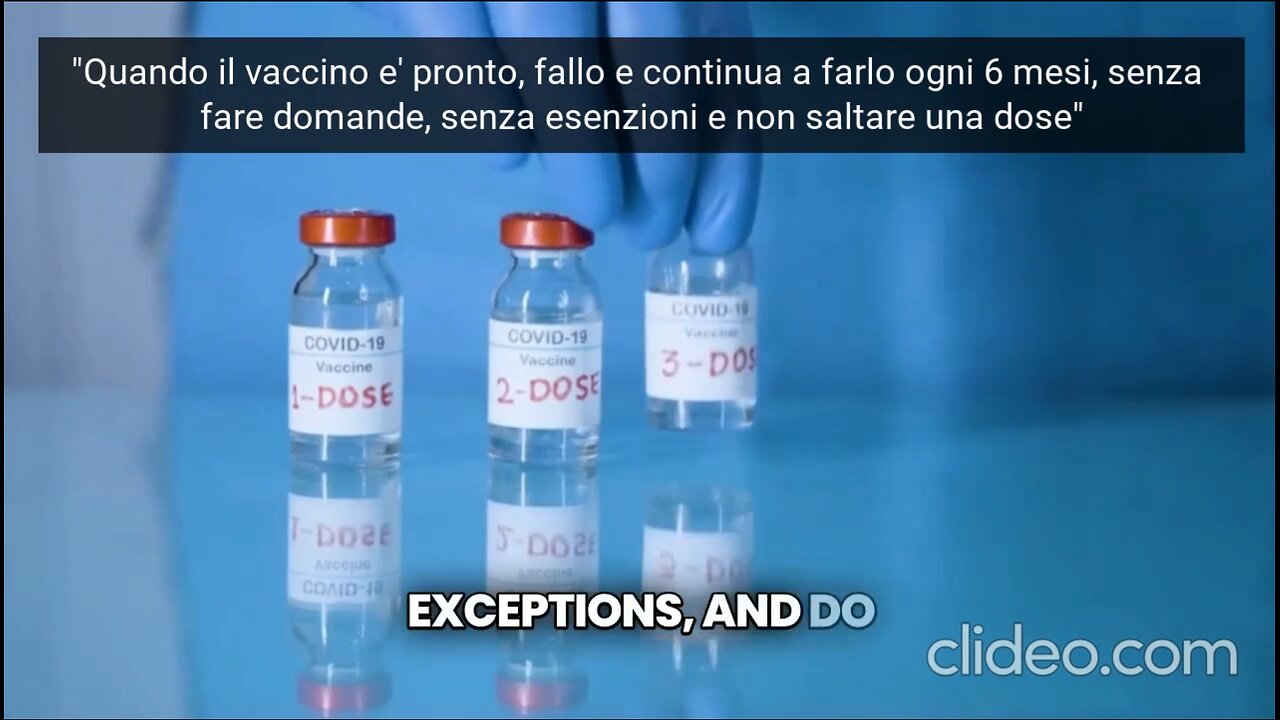 COVID - Non è mai stata una questione di salute, ma di “un ago in ogni braccio”
