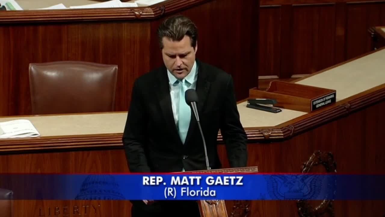 Gaetz OBLITERATES The Left's Tyranny In Powerful Speech