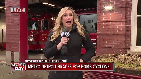 Metro Detroit Braces For Bomb Cyclone