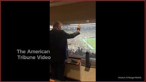 WATCH: Swing State Football Crowd Roars with Applause for Trump, Welcomes Him to Stadium