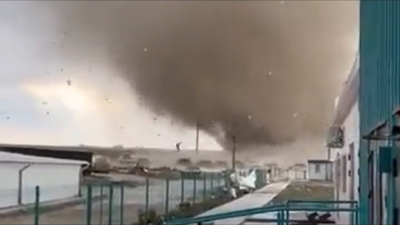 CLOAKED UFO AGENDAS: Pray for Ukraine! Monster tornado hits the Saki region of Crimea