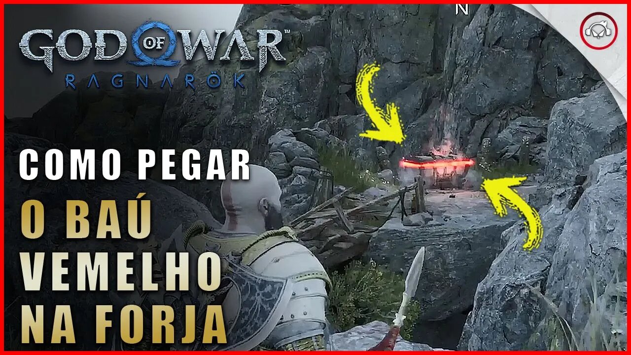 God of war Ragnarok, Como pegar o baú vermelho no caminho da Forja do Destino | Super dica