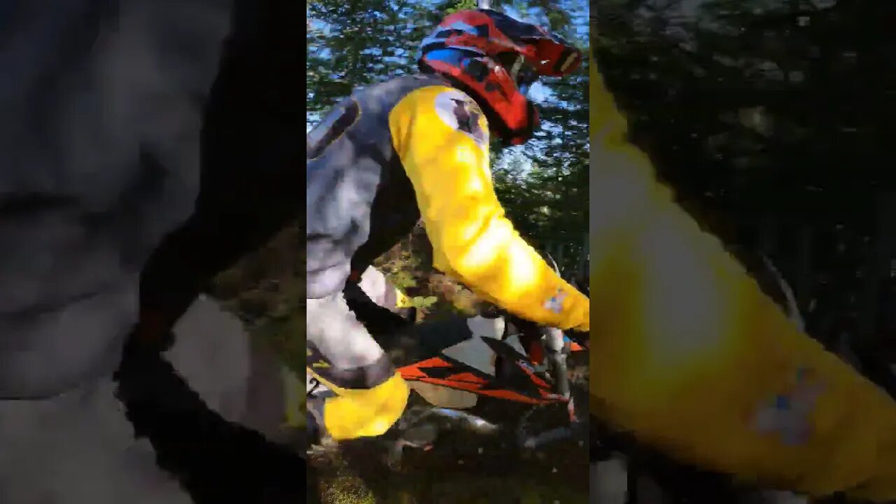 Almost hitting the cameraman 😅 on this gnarly hill climb 🤪 #motocross #moto #dirtbike #highlights