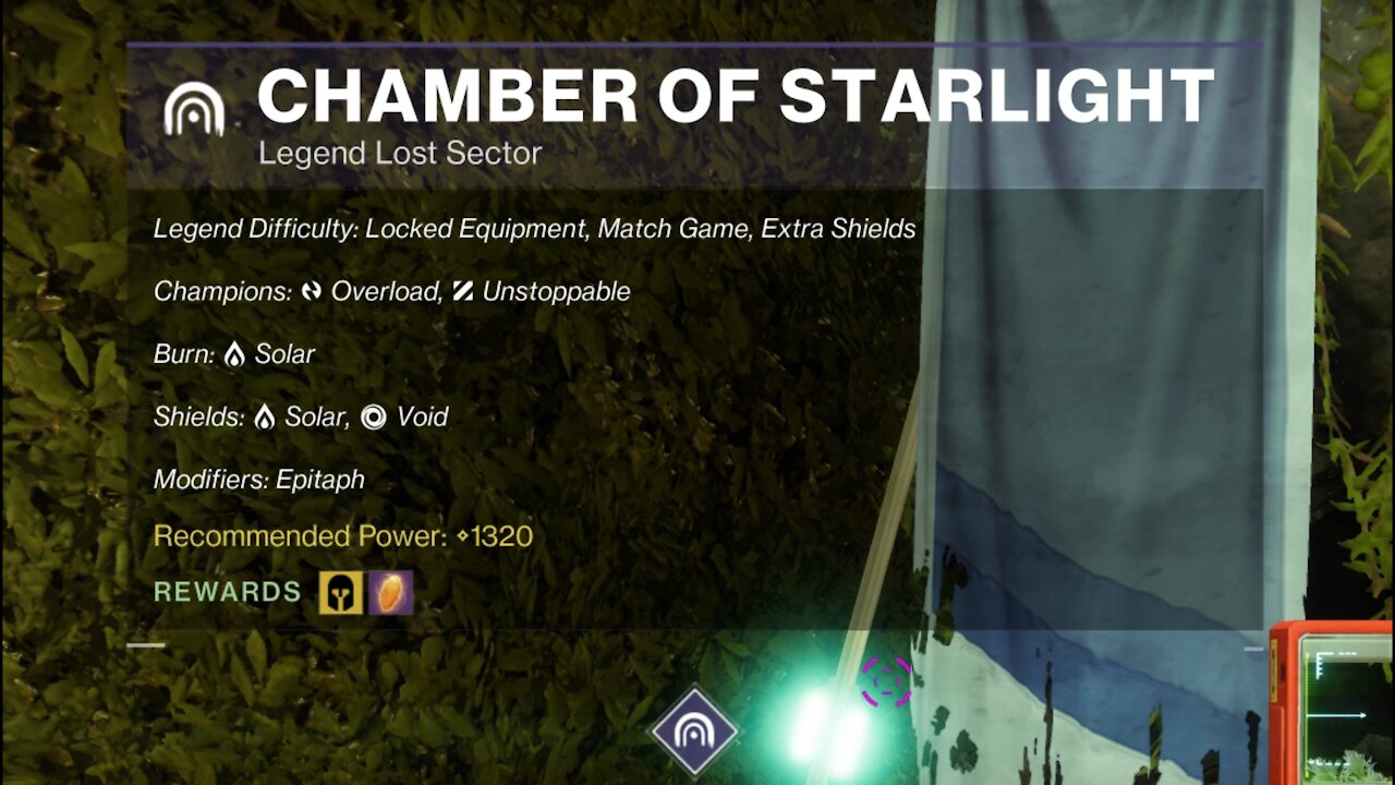 Destiny 2, Legend Lost Sector, Chamber of Starlight on the Dreaming City 10-30-21