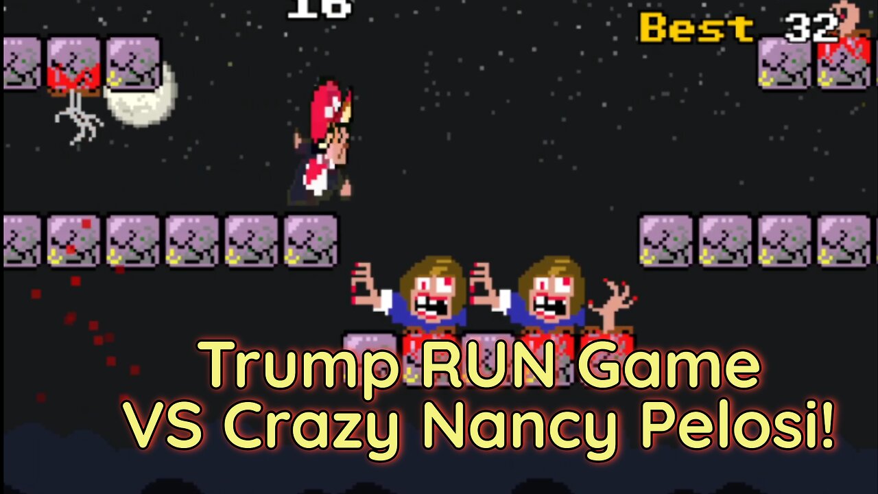 Android Game "Trump Run" - Save The Cats! A Straightforward "Jump" Game, But Difficult....