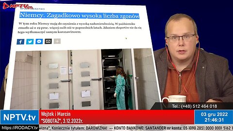 SOBOTAŻ - Wojciech Olszański obecny! Osadowski NPTV (03.12.2022)