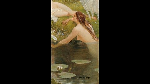 The Swan Maidens by Walter Crane (1894)