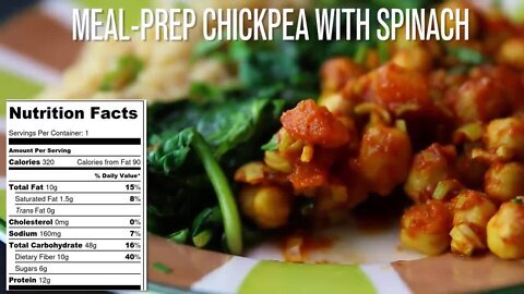 MEAL PREP CHICKPEA WITH SPINACH