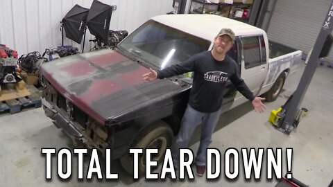 Tearing The Truck Down To It's Frame! S-10 Custom Crew Cab Ep.3