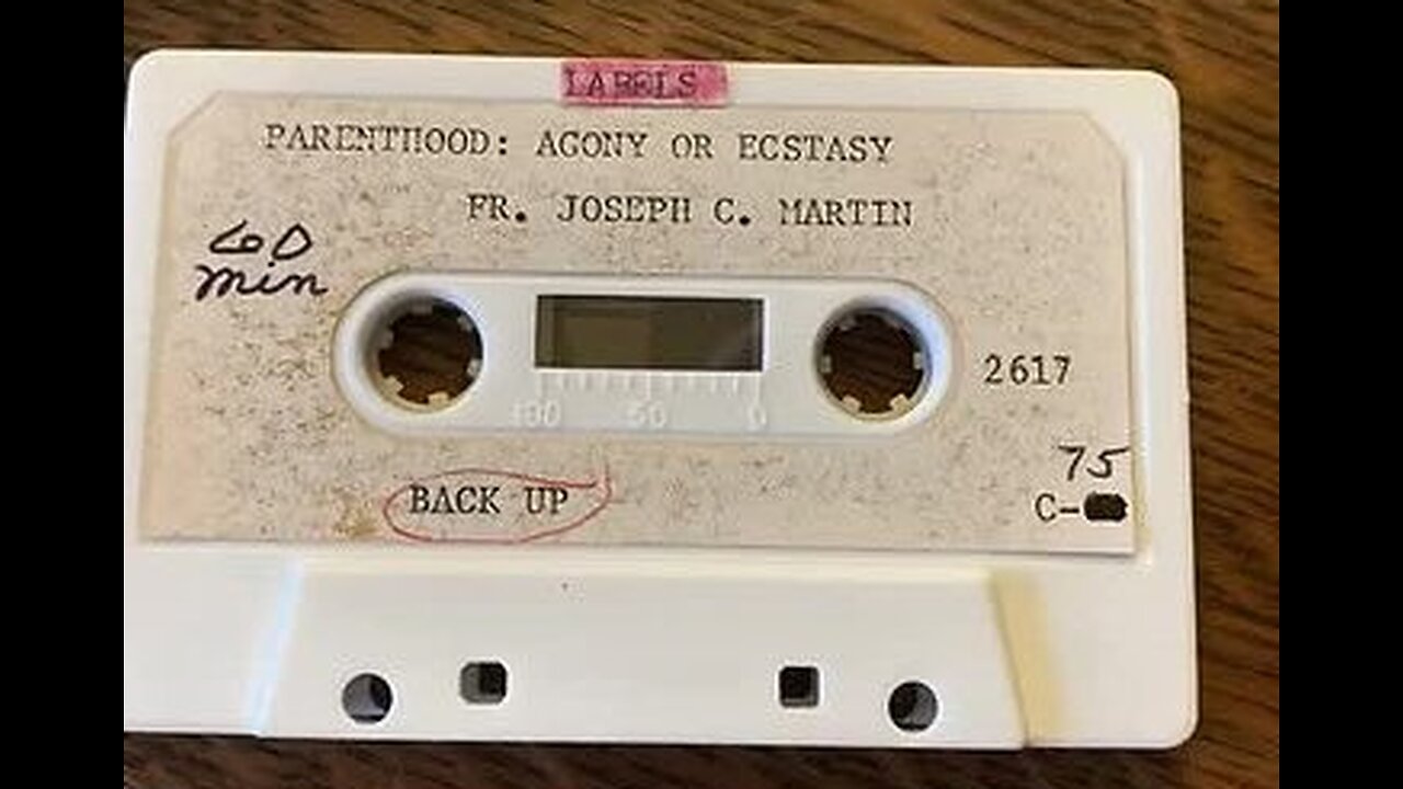Fr. Joseph Martin "Parenthood: Agony or Ecstasy"; Alcoholics Anonymous AA, audio, pt.1