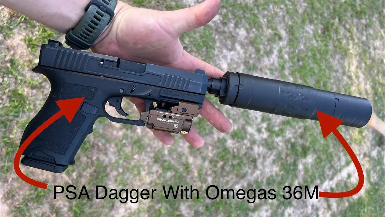 PSA Dagger 50 Rounds Suppressed Zero Malfunctions.