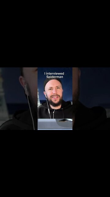 Doing a lockdown interview with Spiderman