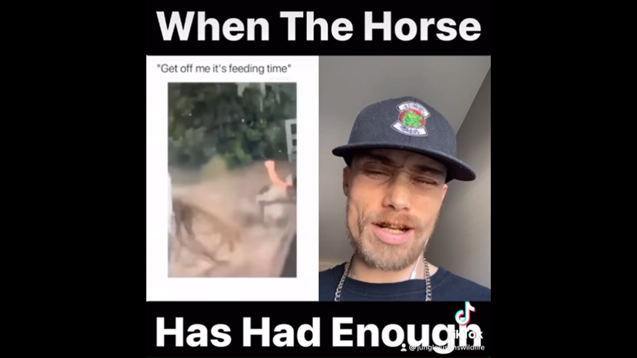 When the horse has had enough