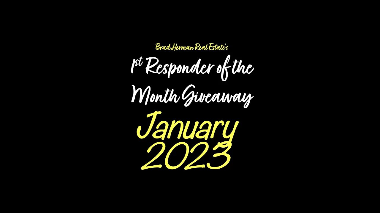 January 2023 1st Responder of the Month giveaway SD 480p