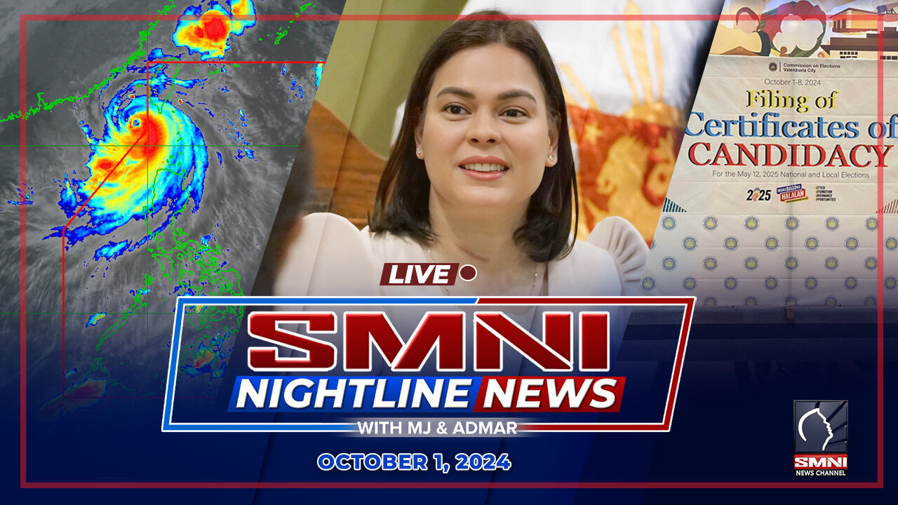 LIVE: SMNI Nightline News with MJ Mondejar & Admar Vilando | October 1, 2024 - Martes