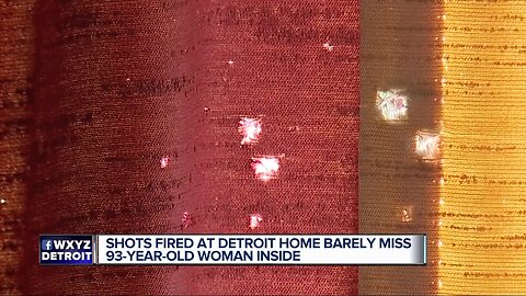 'A normal night and all of a sudden the shots rang out;' Bullets barely miss 93-year-old woman on Detroit's northeast side