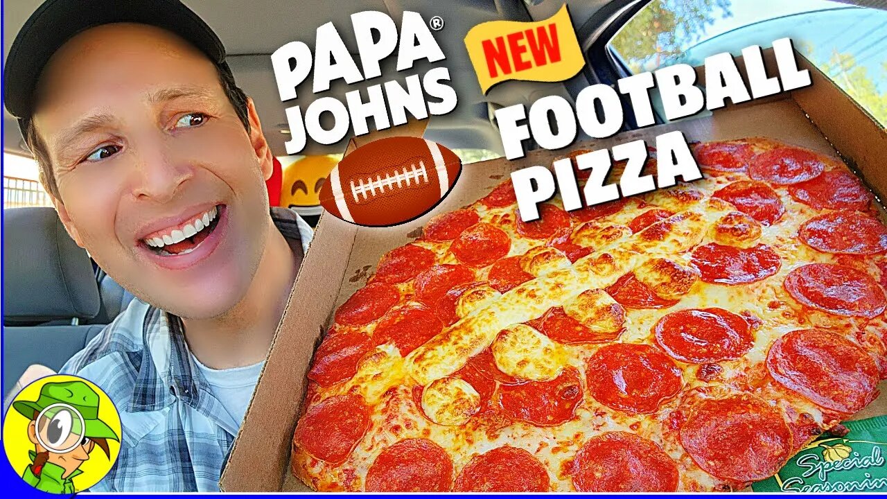 Papa John'sĀ® šØāš³ FOOTBALL PIZZA Review šš IS IT A TOUCHDOWN?! š¤ Peep THIS Out! šµļøāāļø