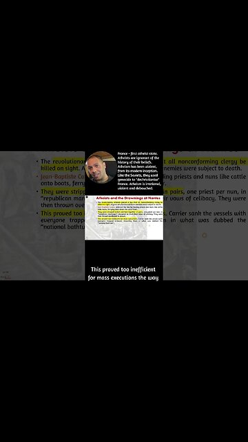 The 1st atheist state led to the 1st atheist genocide #shorts