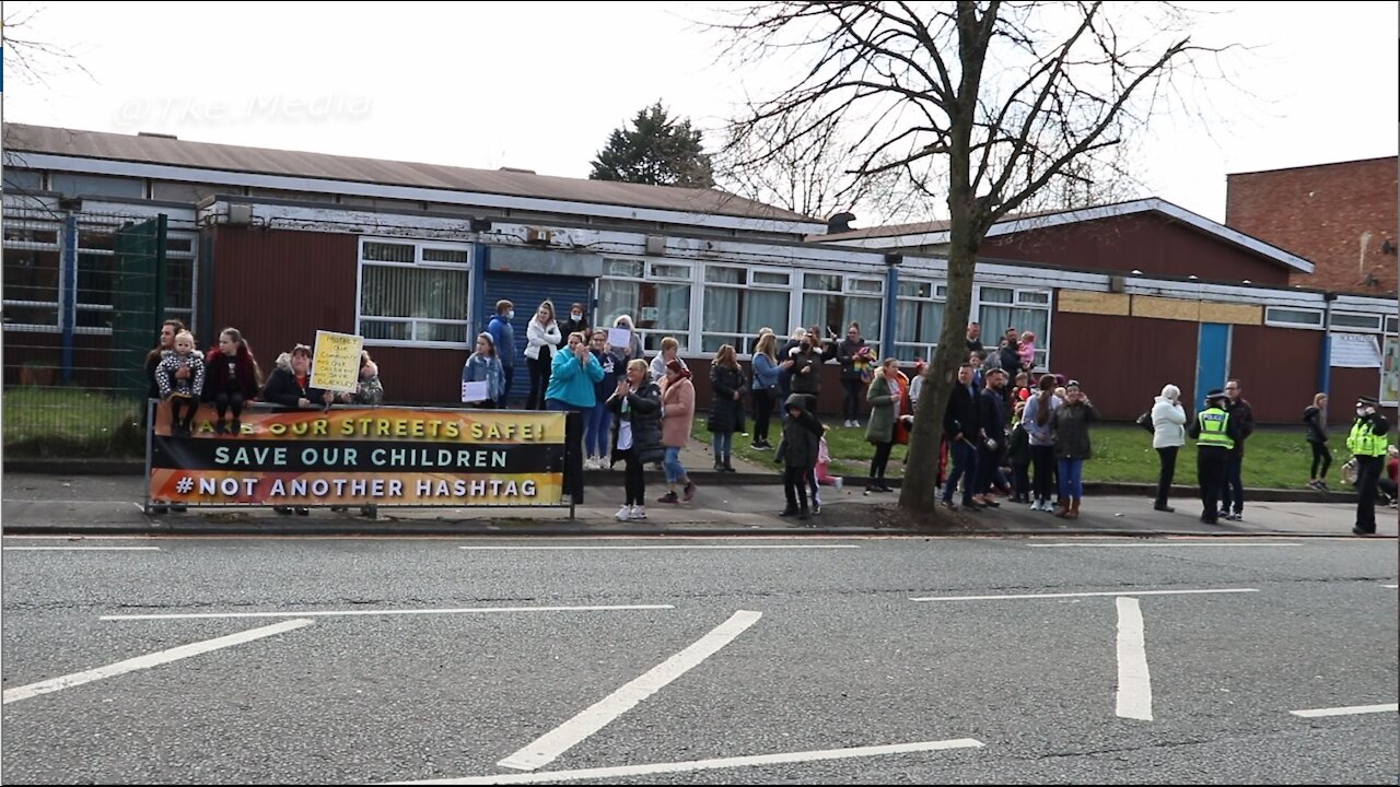 Protest For More Local Police Walking The Beat