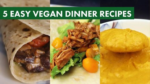 5 Easy Vegan Dinner Recipes | Easy Recipes For Beginners