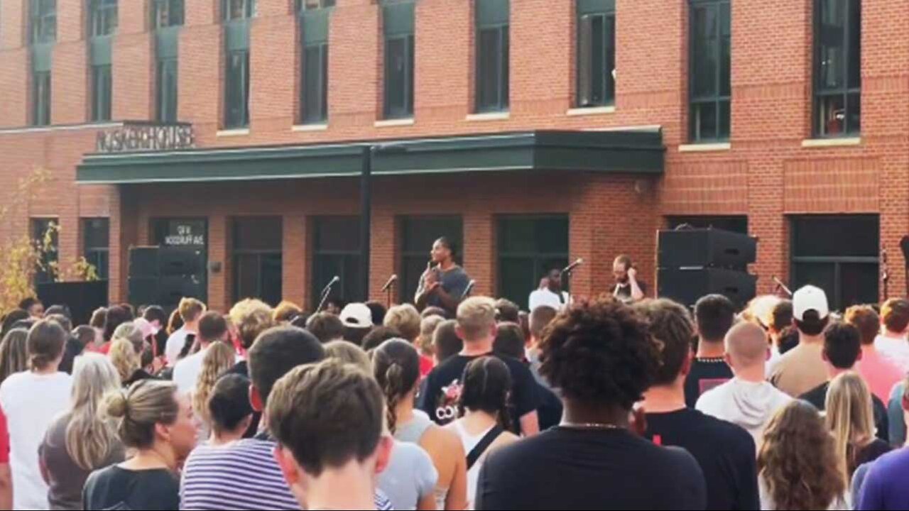 Ohio State Football Players Hold A Rally For Jesus On Campus