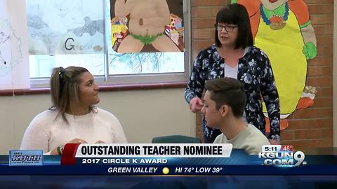 Sabino English teacher finalist for award