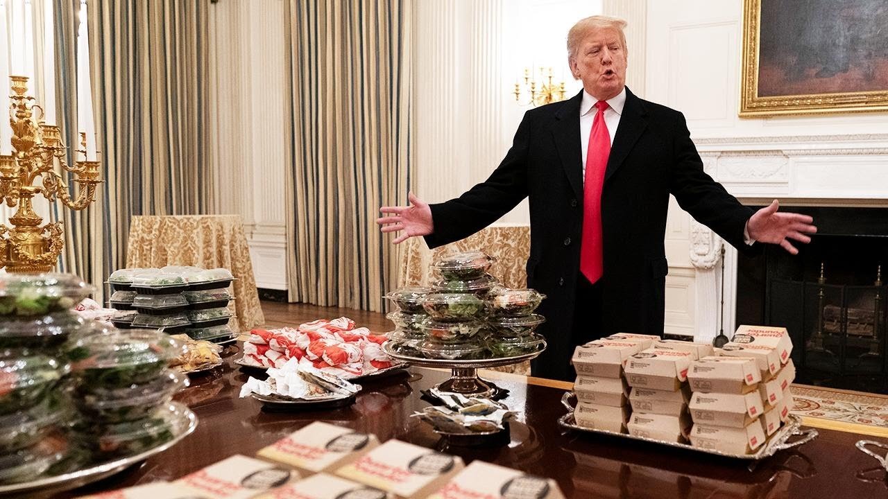 Donald Trump serves McDonald's on silver platters as White House chefs go unpaid amid