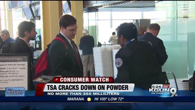 TSA cracks down on carry-on powders