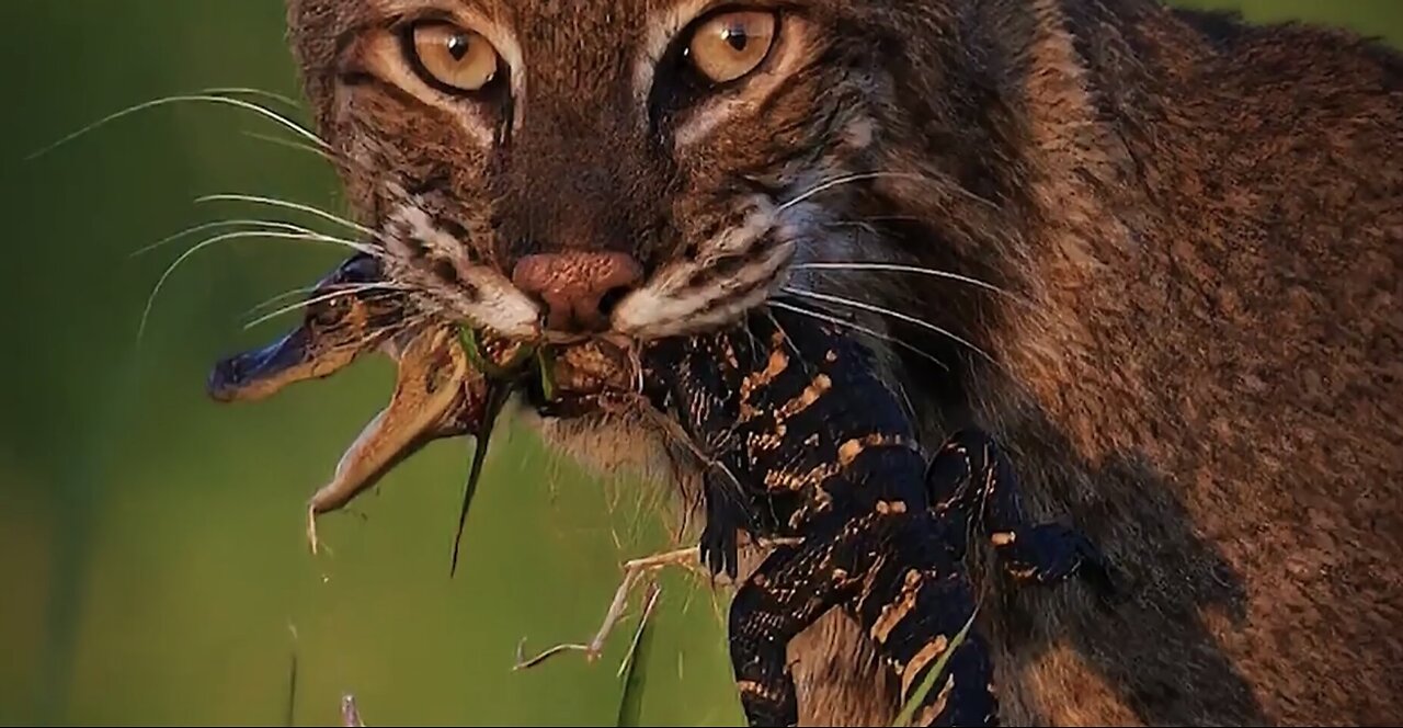 bobcats can even eat alligators!!!