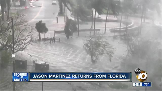 10News' Jason Martinez returns to San Diego surviving Hurricane Irma