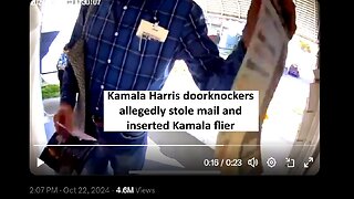 Kamala workers allegedly stealing mail and replace it with Kamal flier