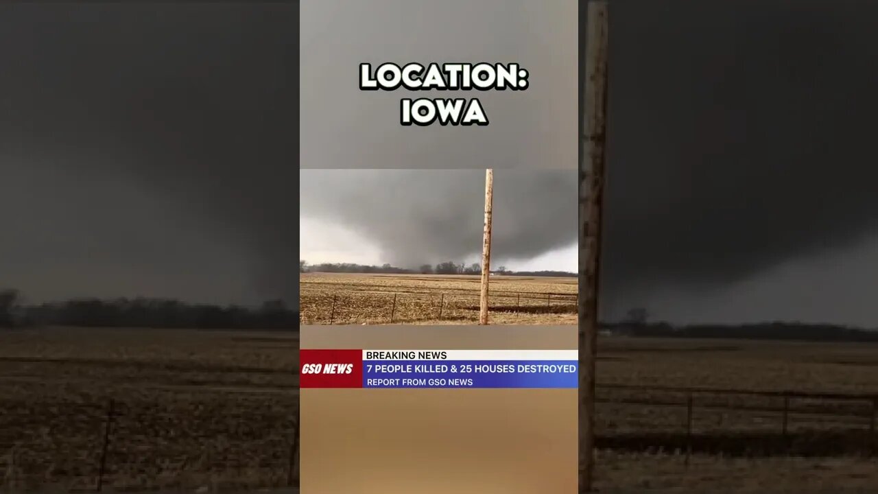 Tornado 🌪 sweeps 🧹 through Iowa killing 7