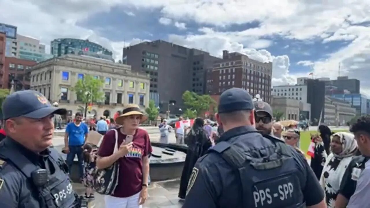 TRANS EVICTION, Parliament Hill Protective Services peacefully remove Trans Far Left activist